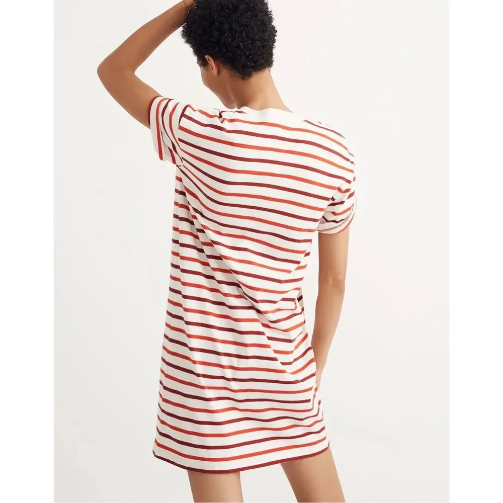 Madewell Small Pablo Stripe Tee Shirt Dress